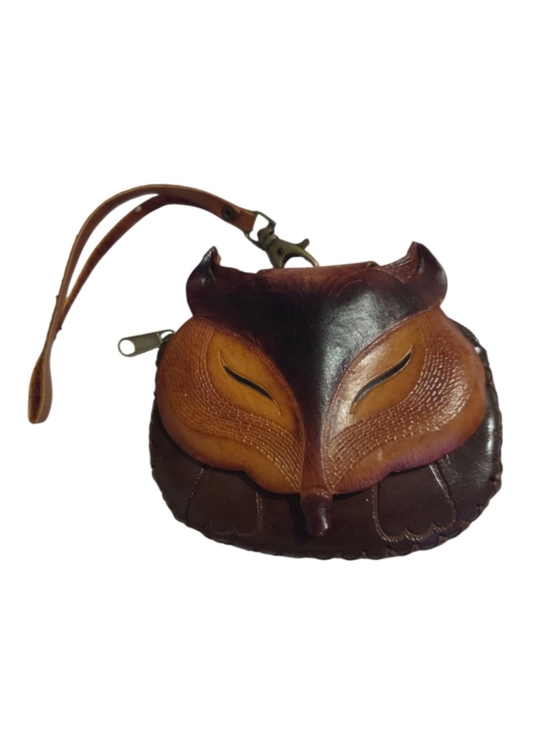 Unbranded Handbags - Women's Unbranded Fox Leather Wristlet Clutch Coin Purse One Size Brown Tan